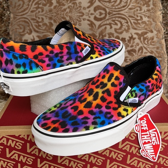 Vans Classic Slip On Rainbow/spot/leopard WMNS - Picture 2 of 16